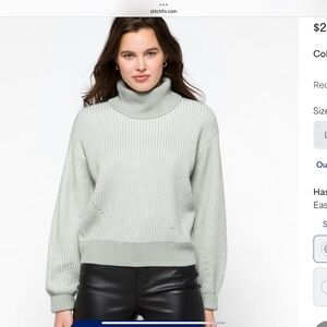 DKNY Light Gray Turtleneck Sweater